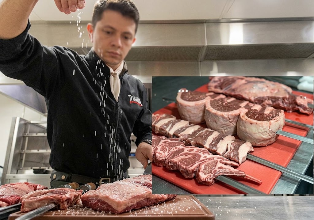 Preparação e salga de cortes